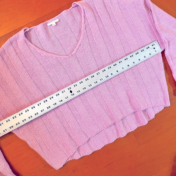 Bubblegum Pink Drop-Shoulder Sweater - Picture 2 of 6